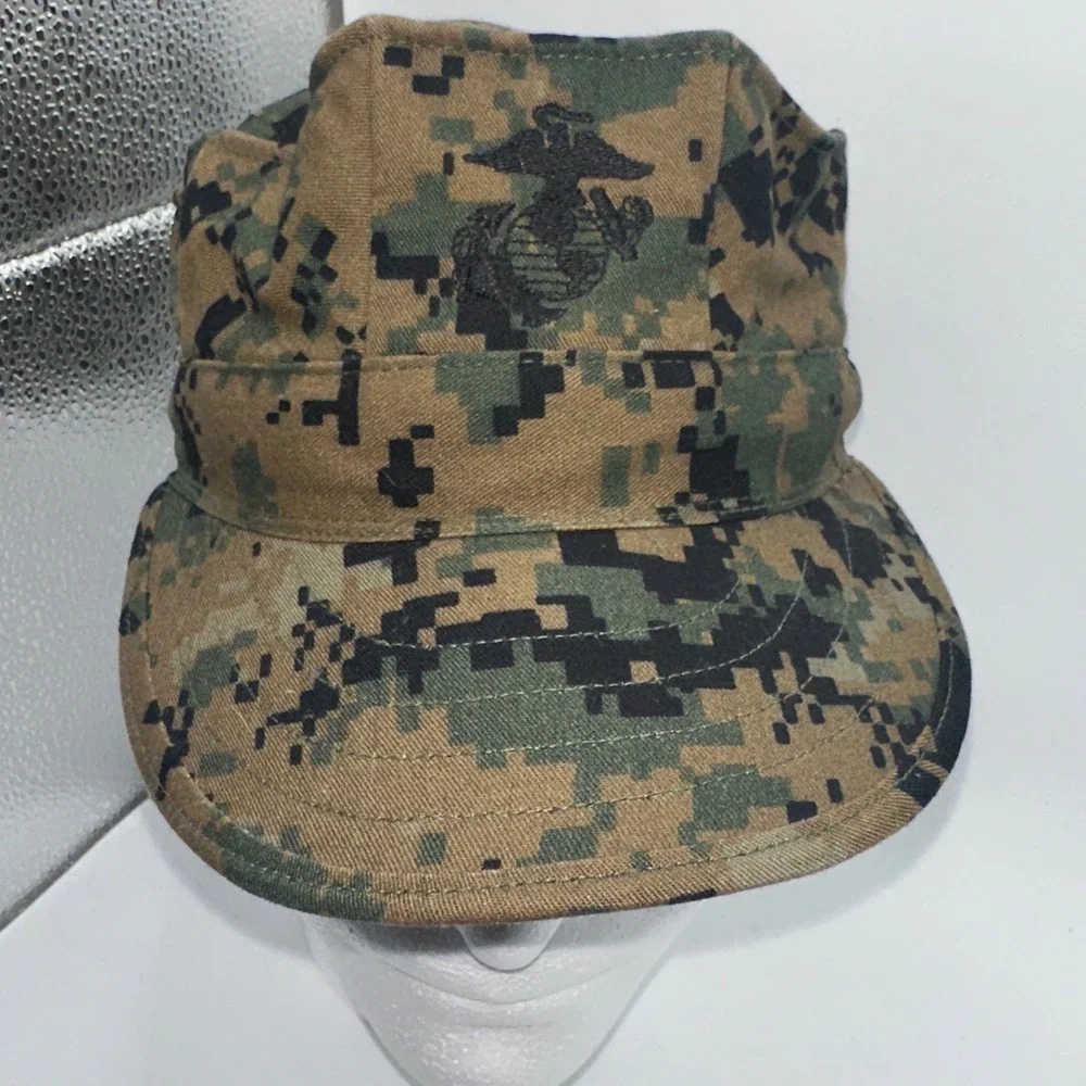 USMC Woodland‎ MARPAT Garrison Cover Military Cap Small Cotton Nylon Twill